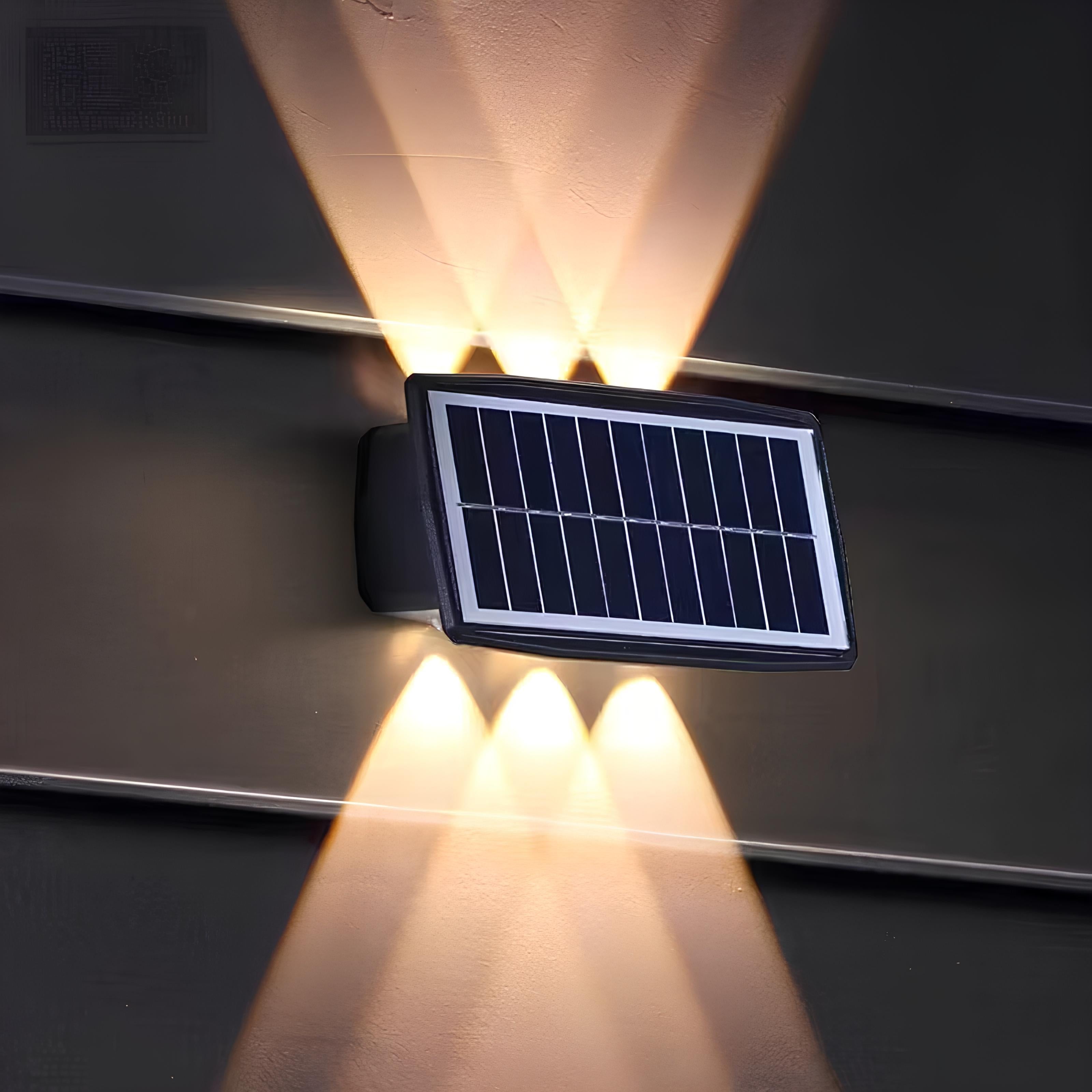 Arandela de parede com energia solar